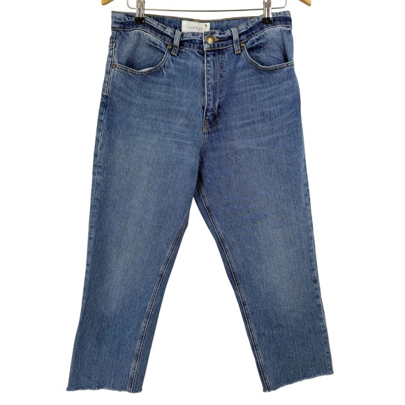 THE GREAT. The Slouch Taper Jean Raw Hem WOMEN 26 Made in USA CANOPY 100% COTTON - Picture 3 of 13